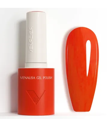 Esmalte Semipermanente 5119 Rojo Anaranjado V7 10ml Venalisa