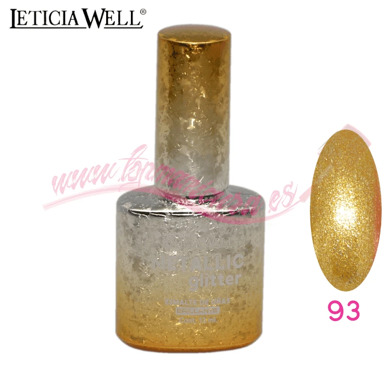 Esmalte Uñas Metallic Glitter Leticia Well Nº 93