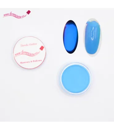Pigmentos uñas efecto fluorescente Azul