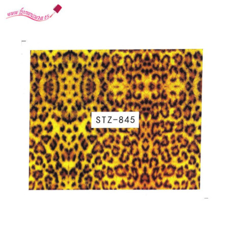 Pegatinas de agua para uñas leopardo STZ 845