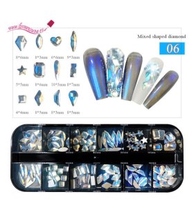 Pack diamantes para uñas de formas N6