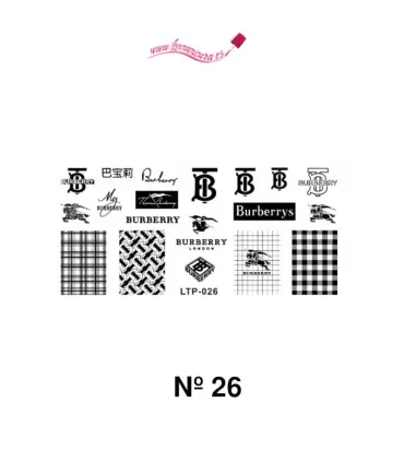 Placas stamping logos de marcas Nº 26