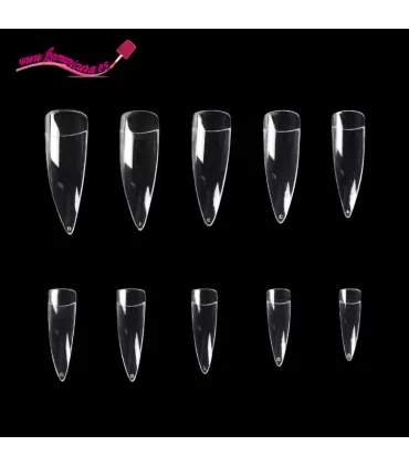 Tips stiletto XL curvo 500 Unidades