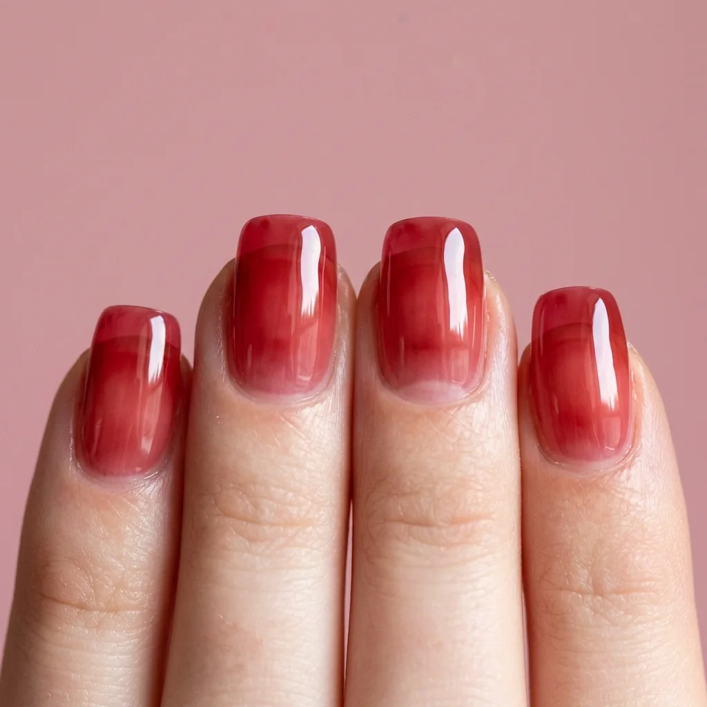 Efecto Jelly Nails Rojo