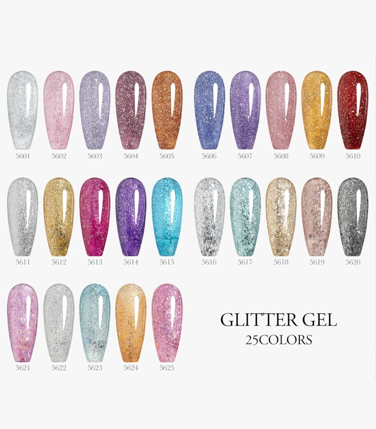 Esmaltes en Gel Glitter 10ml Venalisa